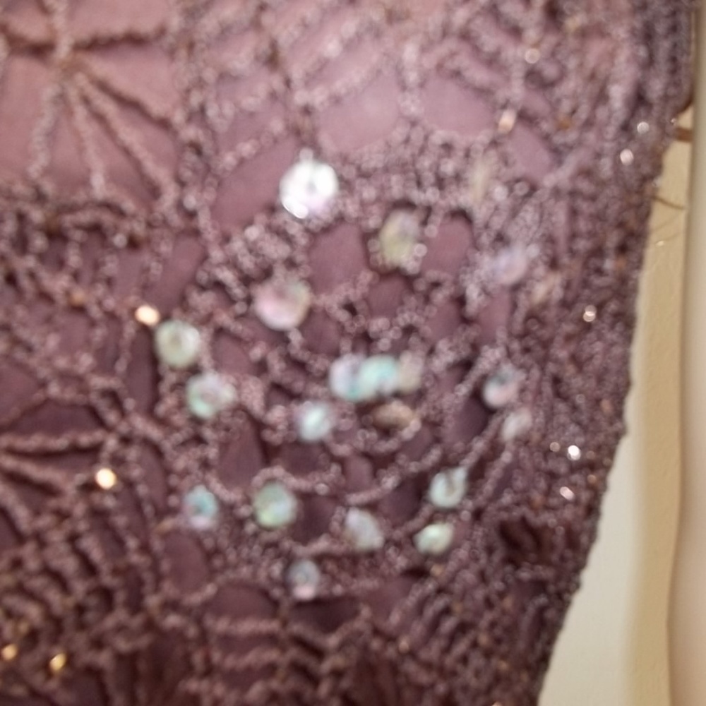 Zeva Netted Sequin Sleeveless Womens' Top-Small - Picture 4 of 8